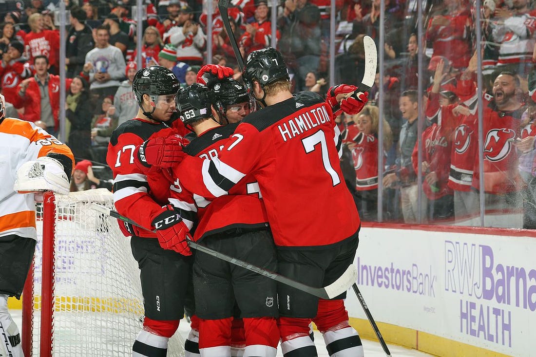 The New Jersey Devils&#39; Swedish Duo and Dougie Hamilton Dominate the  Philadelphia Flyers in 5-2 Win - All About The Jersey