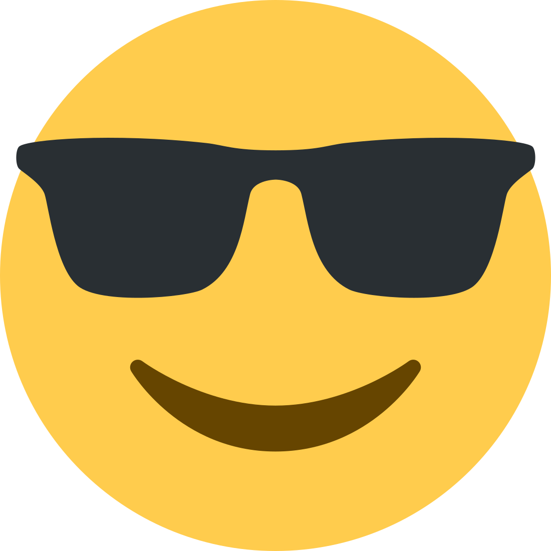 Smiling face with sunglasses
