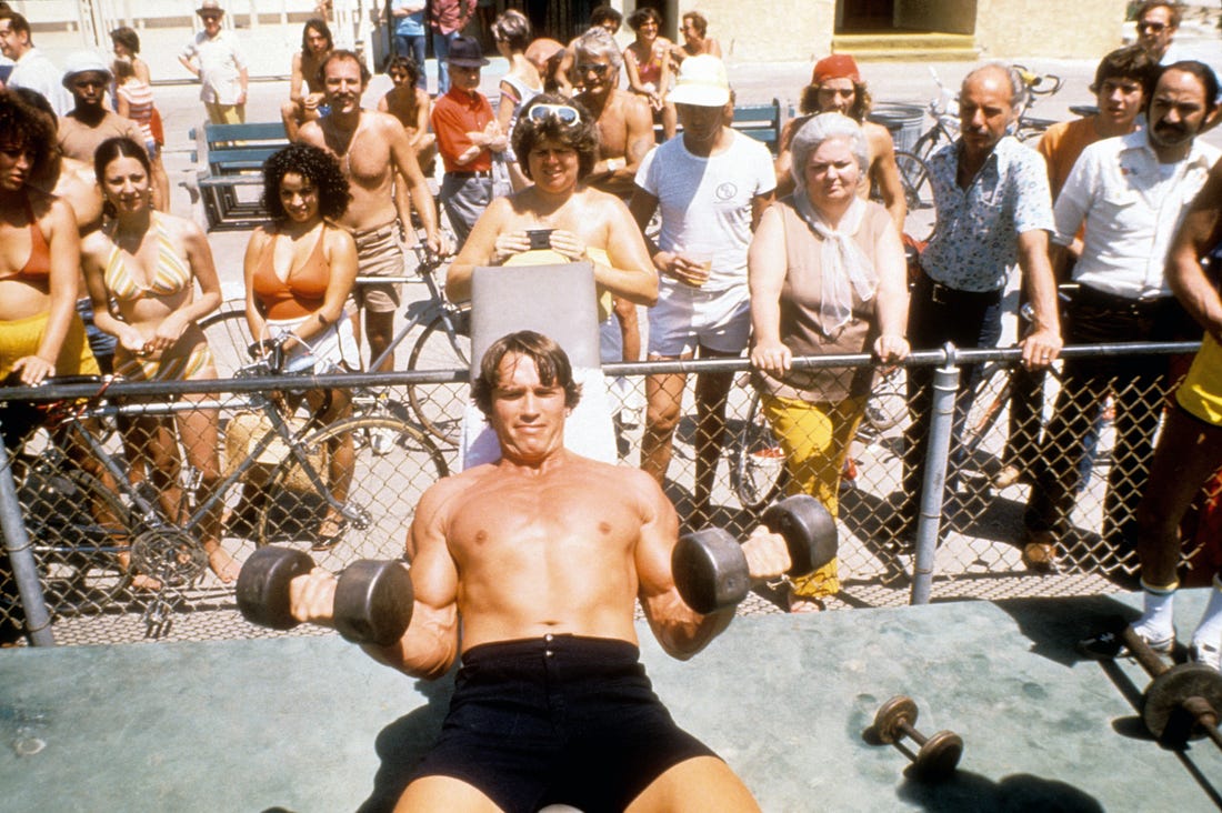 When Arnold Schwarzenegger Was the Newest Member of the Gym