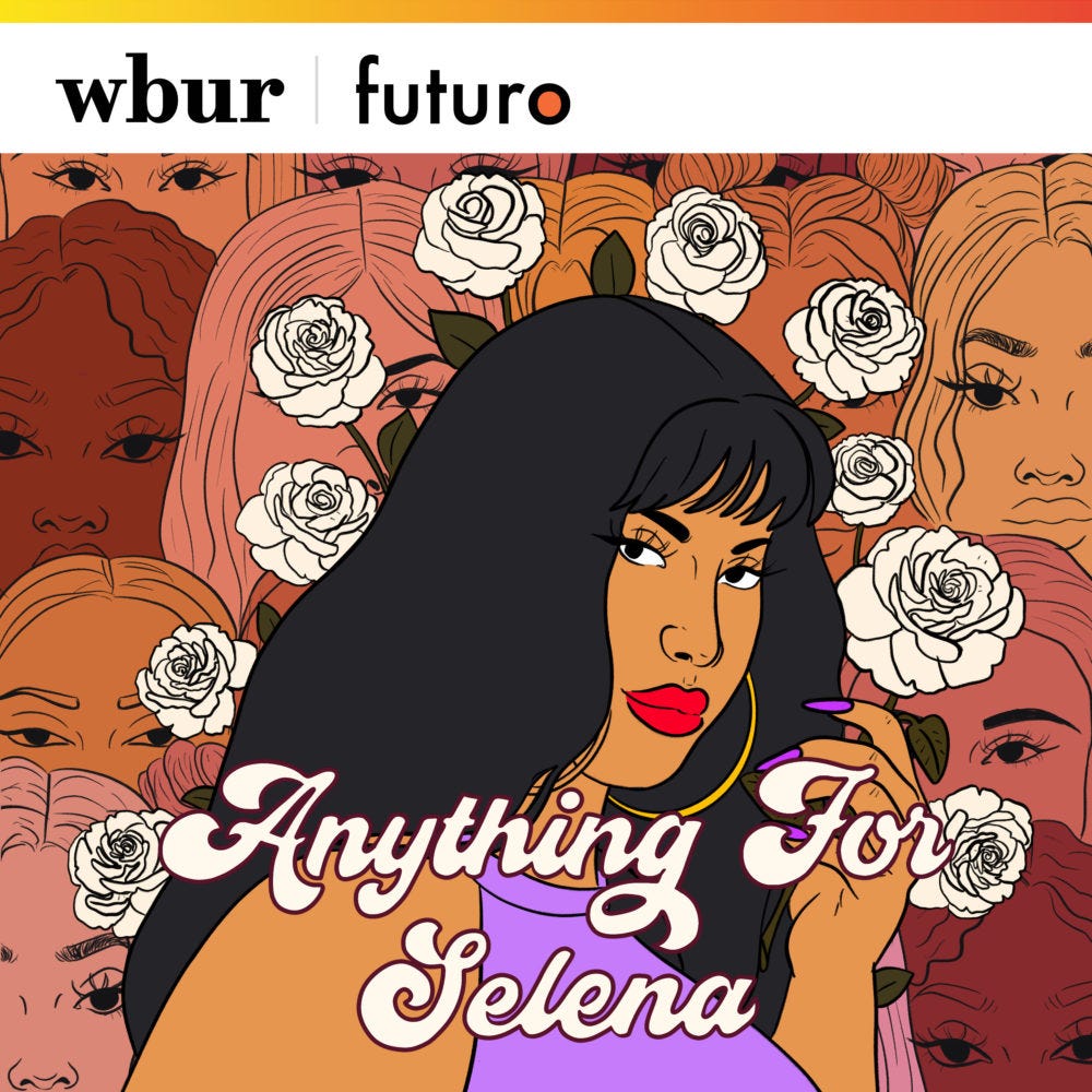 Graphic from Anything for Selena podcast on WBUR.
