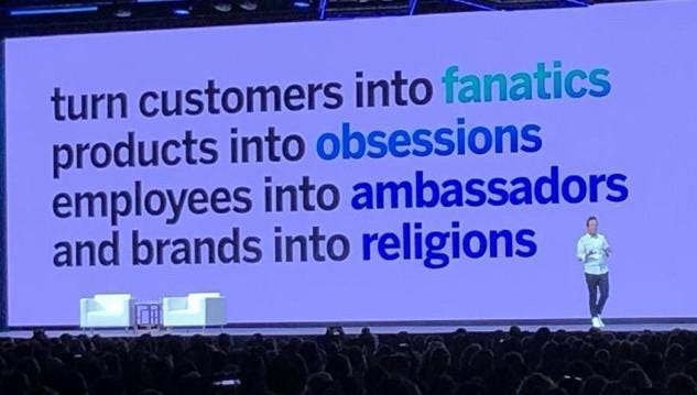 r/LateStageCapitalism - turn customers into fanatics products into obsessions employees into ambassadors and brands into religions