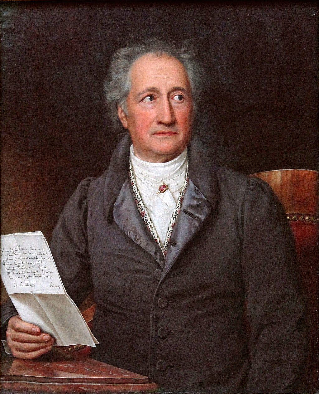 Goethe in 1828, by Joseph Karl Stieler