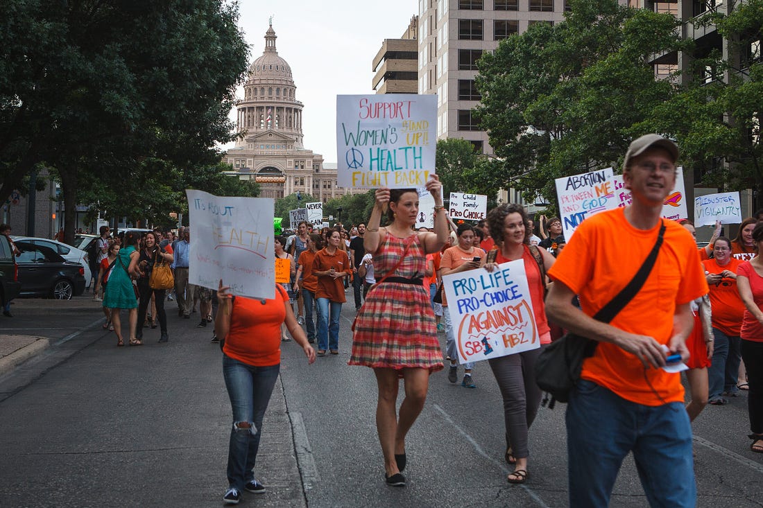 Protest in Texas. Photo by Mirsasha// Creative Commons license.