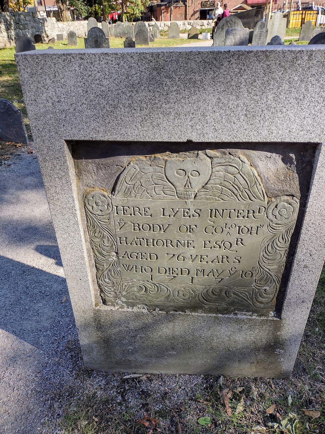 John Hathorne Grave Salem