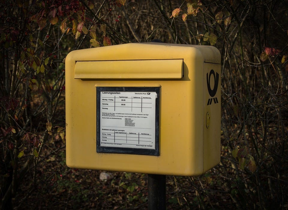 Briefkasten, Deutschland, Post, Nostalgie