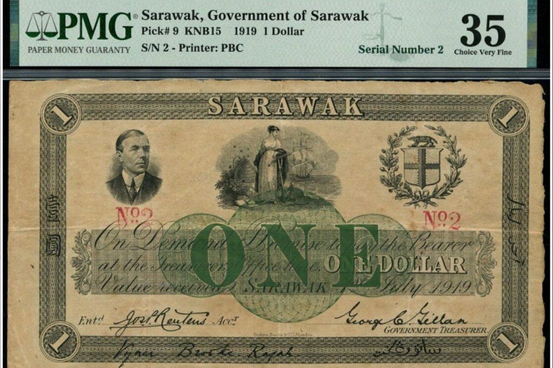 Malaysian collector brings home century-old rare Sarawak dollar