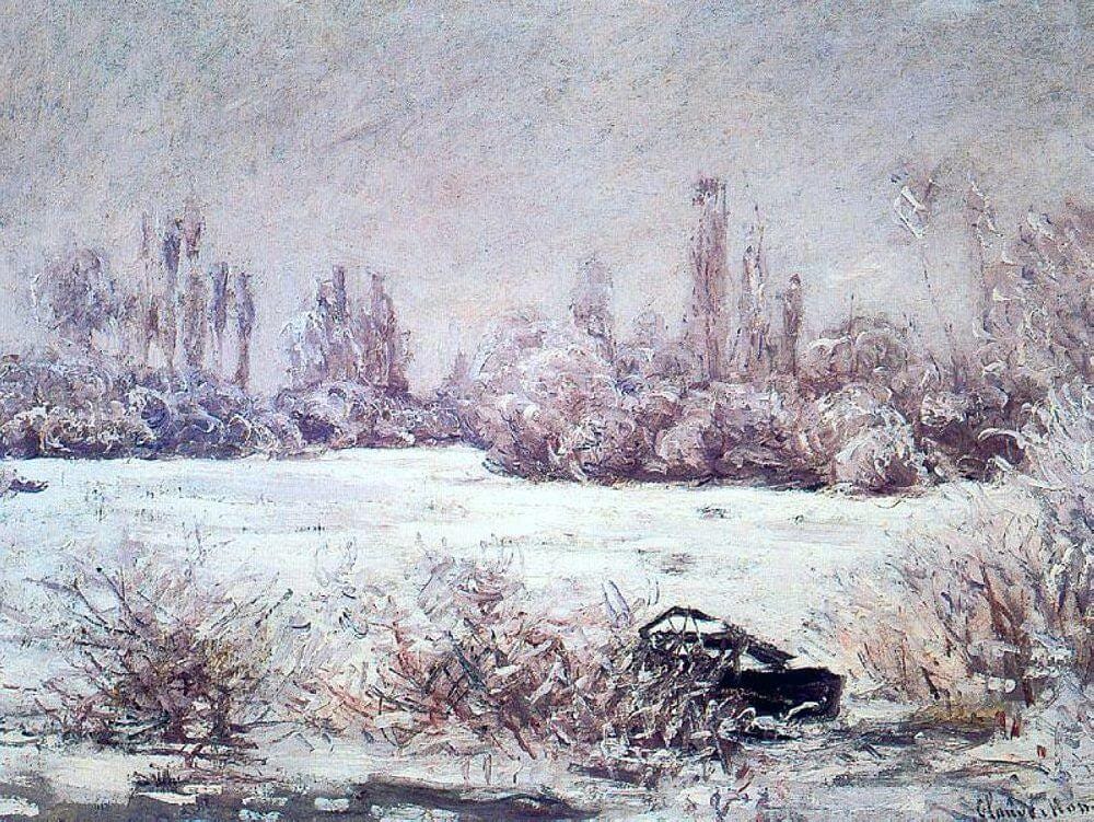 The Frost, 1879 by Claude Monet