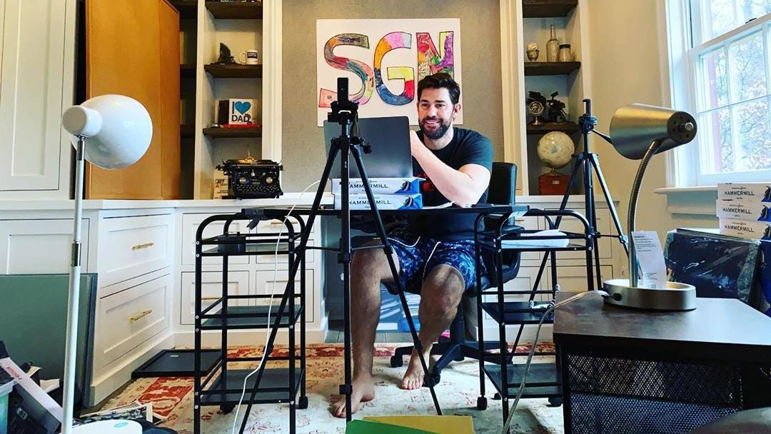 The Office' star John Krasinski launches YouTube channel to spread only good  news | The National