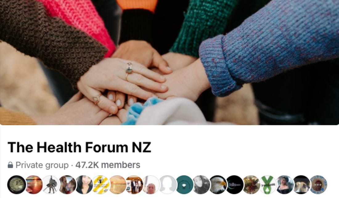 The Health Forum NZ Facebook pages - 47,200 members