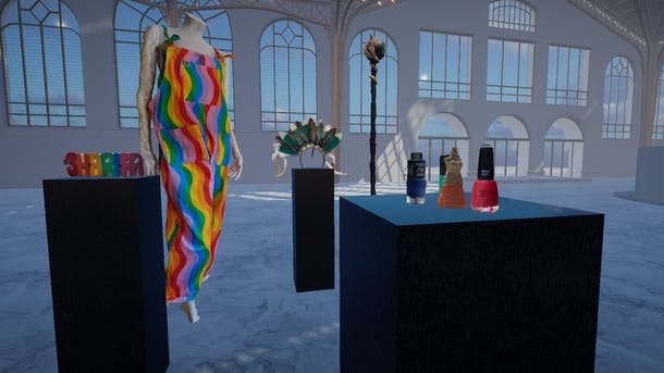 An image from the VR-based LGBTQ+ museum.
