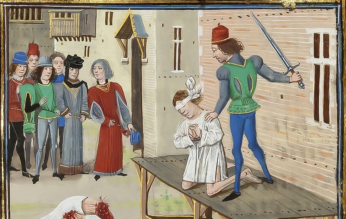 medieval public beheading