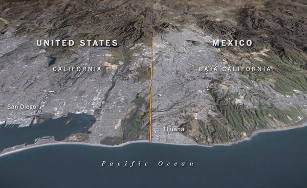 An interactive look at the barriers that divide the US and Mexico