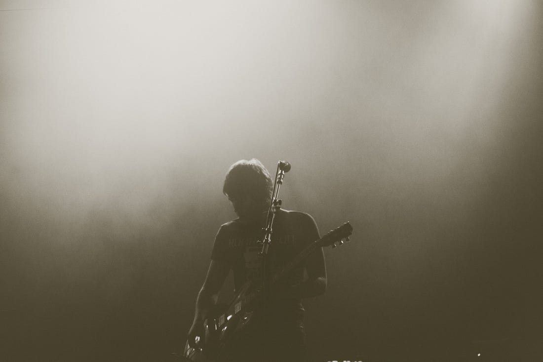 image of a musician on stage with dry ice around for article by Larry G. Maguire image of a musician on stage with dry ice around for article by Larry G. Maguire