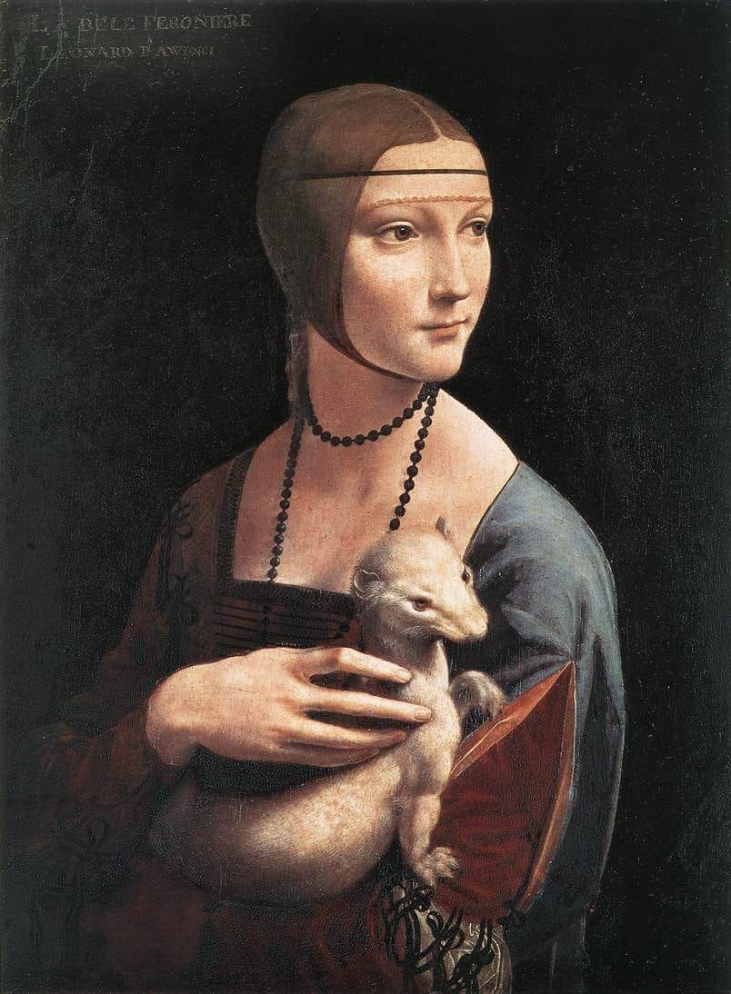 Lady with an Ermine - by Leonardo da Vinci
