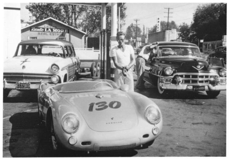 James Dean and Porsche