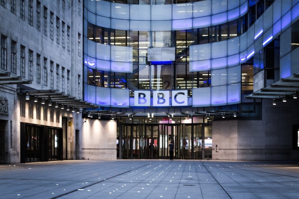 The BBC headquarters, Broadcasting House.