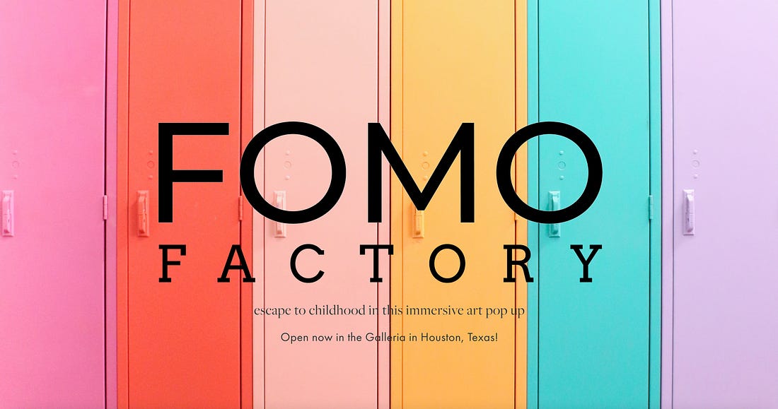 FOMO Factory: a fun Houston activity to enjoy with your kids this weekend!
