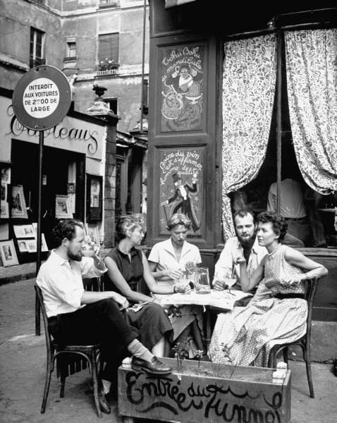 Photograph–The Old Time | Vintage paris, Cafe society, Paris cafe