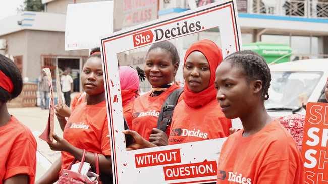 Young activists at the ’She Decides’ march against sexual violence in Lilongwe, Malawi. File picture: Alice McCool/Thomson Reuters Foundation