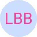 The logo for the Lovely Buzzword Bingo — the letters "L", "B", and "B" on a blue background.