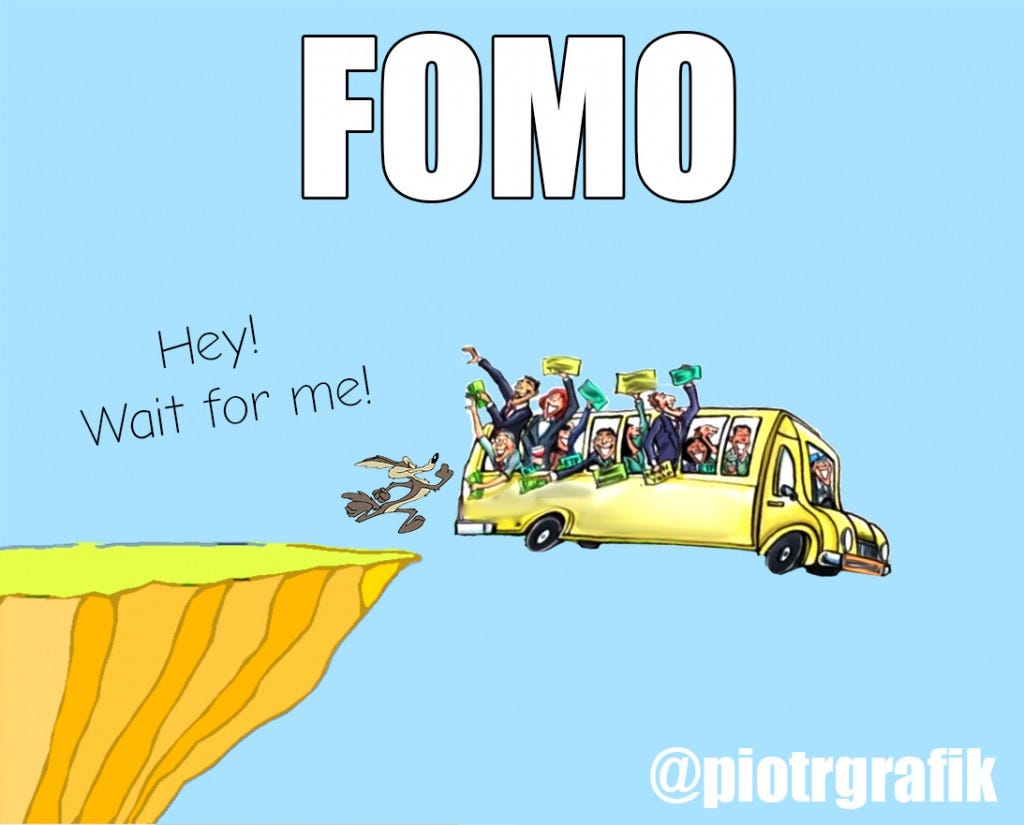 FOMO - what is it? Fear of Missing Out when investing in cryptocurrencies