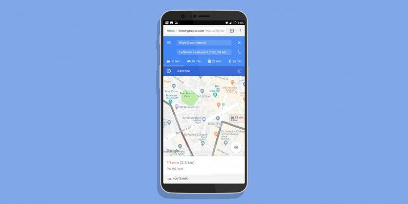 Google's lightweight Maps Go is just a Progressive Web App