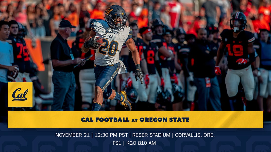 Cal Heads To Corvallis For Matchup With Oregon State