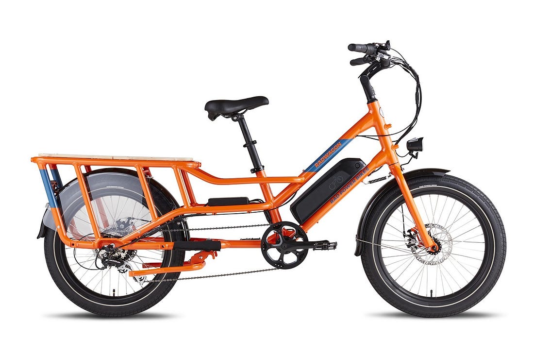 The Radwagon, by Seattle’s own Rad Power Bikes, soon to come with a rebate. (Photo: Rad Power Bikes)