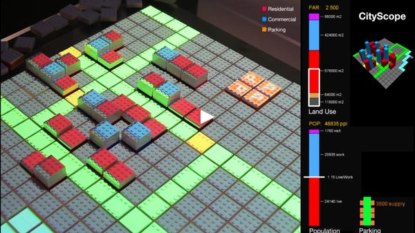 Video of Land Use and Transportation Simulator using LEGO