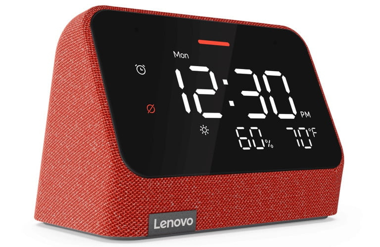 The new Lenovo Smart Clock Essential with Alexa.