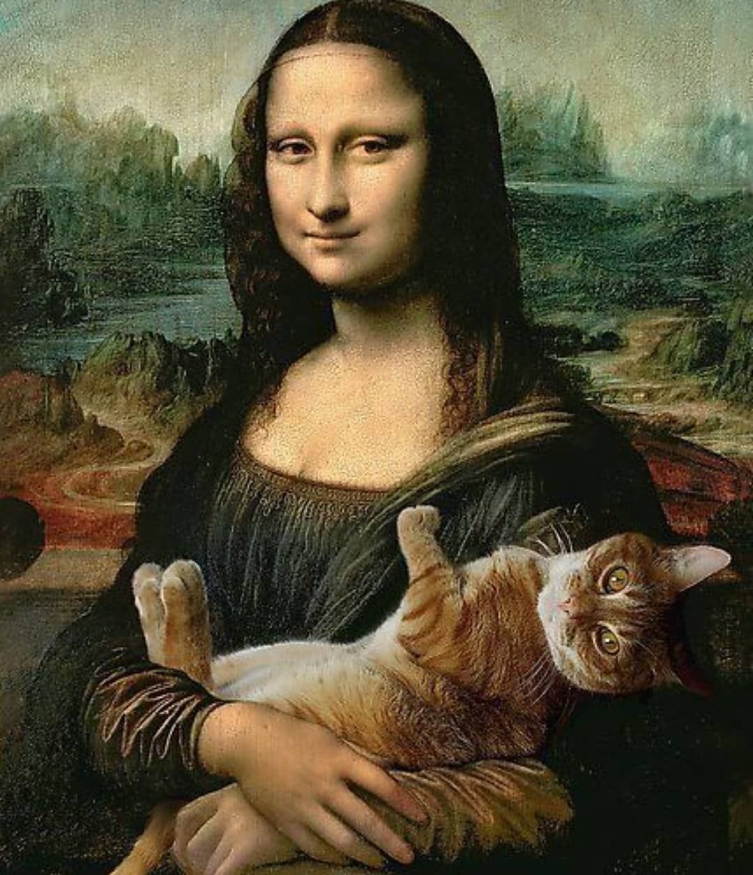 Cat Lover Mona Lisa . ( #📷 @giulianaclaribel ) | Ritratti animali  domestici, Vignette su gatti buffi, Disegni di gatti