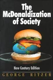 Book cover of “The McDonaldization of Society”