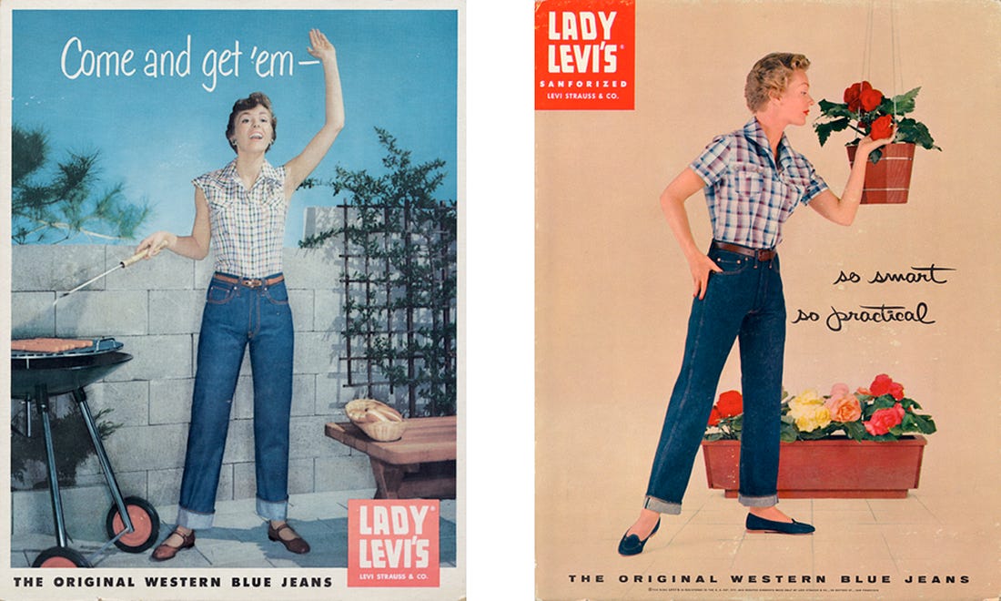 Advertising images from the 1950s, courtesy of Levi's®