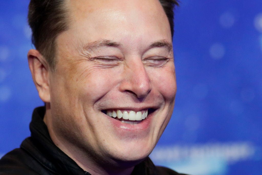 Tesla CEO Elon Musk at an event in Berlin in December. (Hannibal Hanschke-Pool / Getty Images)