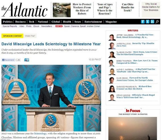 Atlantic Scientology Advertorial
