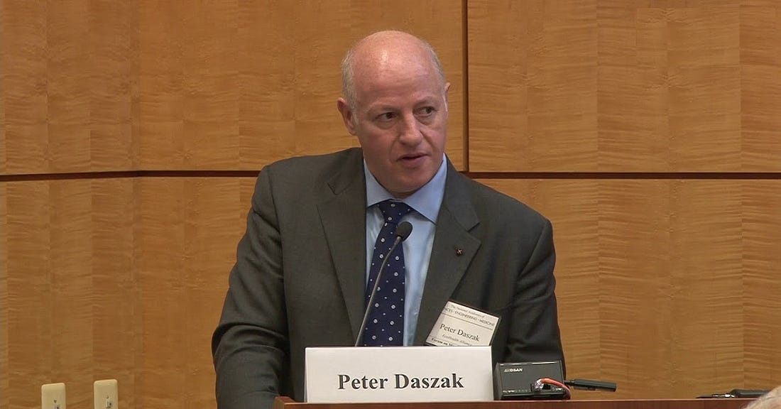 Peter Daszak dispels the notion that Coronavirus escaped