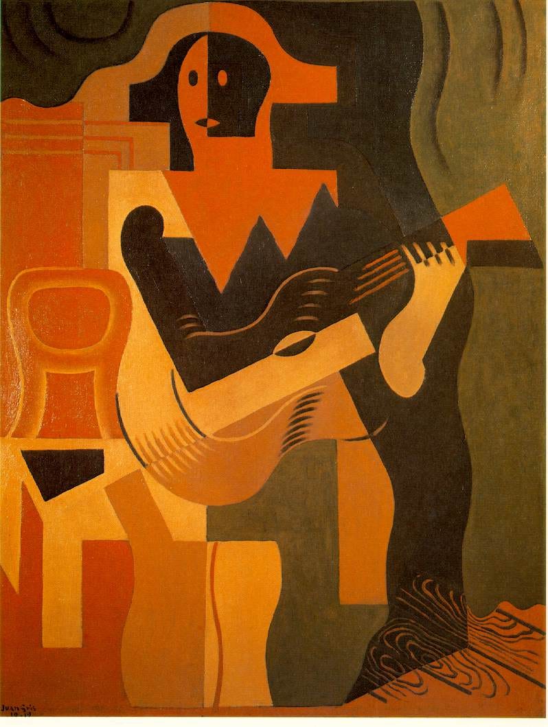Juan Gris - Harlequin with Guitar (1919) : museum