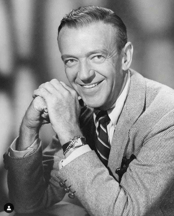 Actor and dancer Fred Astaire with his Cartier Tank Obus circa 1960 | Source:  Nick Gould &nbsp;