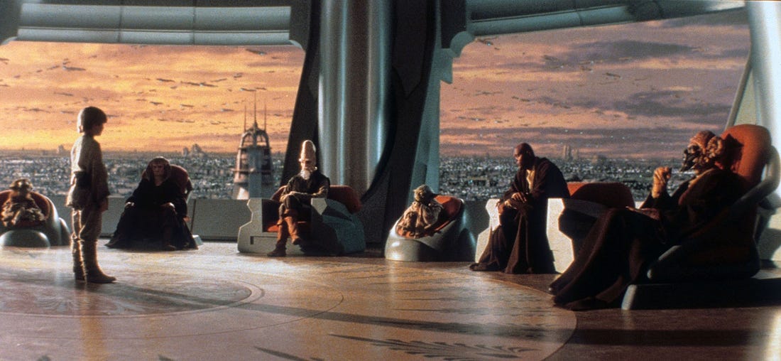 Just as the inhabitants of the galactic Republic needed to believe in the wisdom of the Jedi Council Americans need to...
