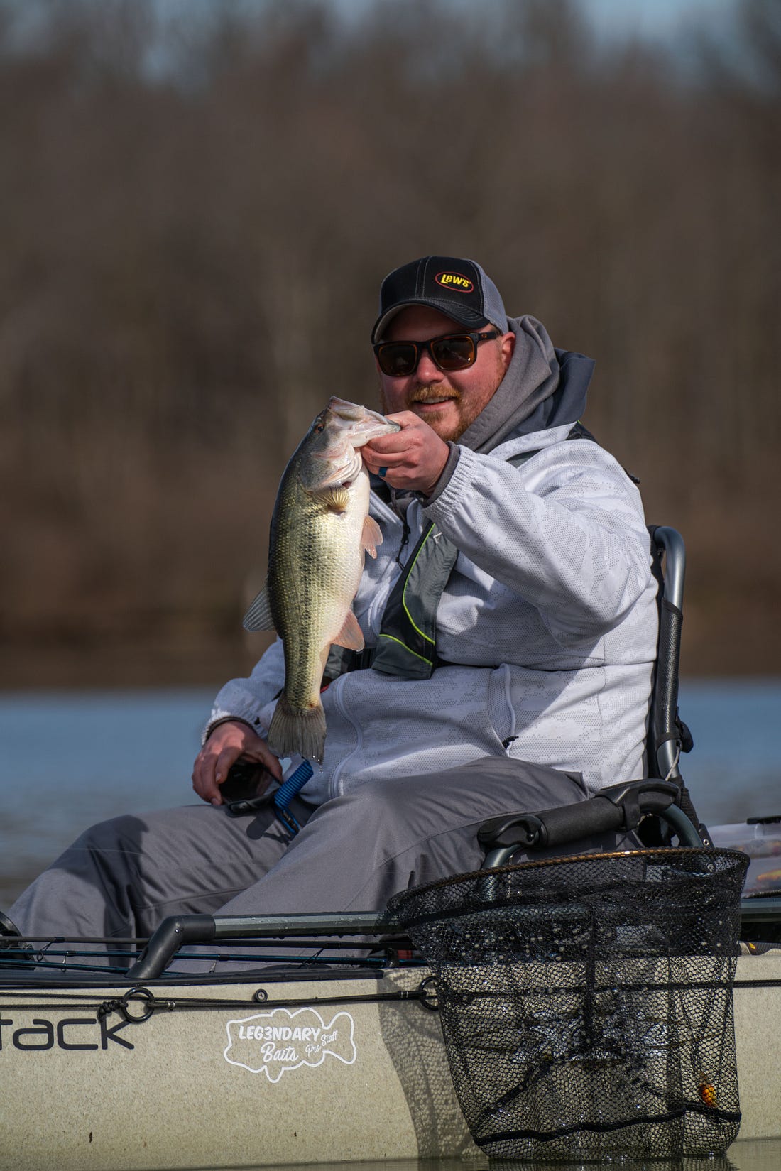  Day one leader, Drew Duncan, feeling good with this one in the boat! 