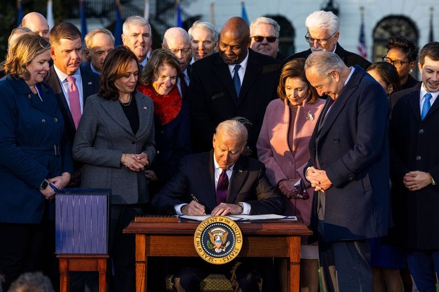 Biden Signs $1 Trillion Infrastructure Bill Into Law - WSJ