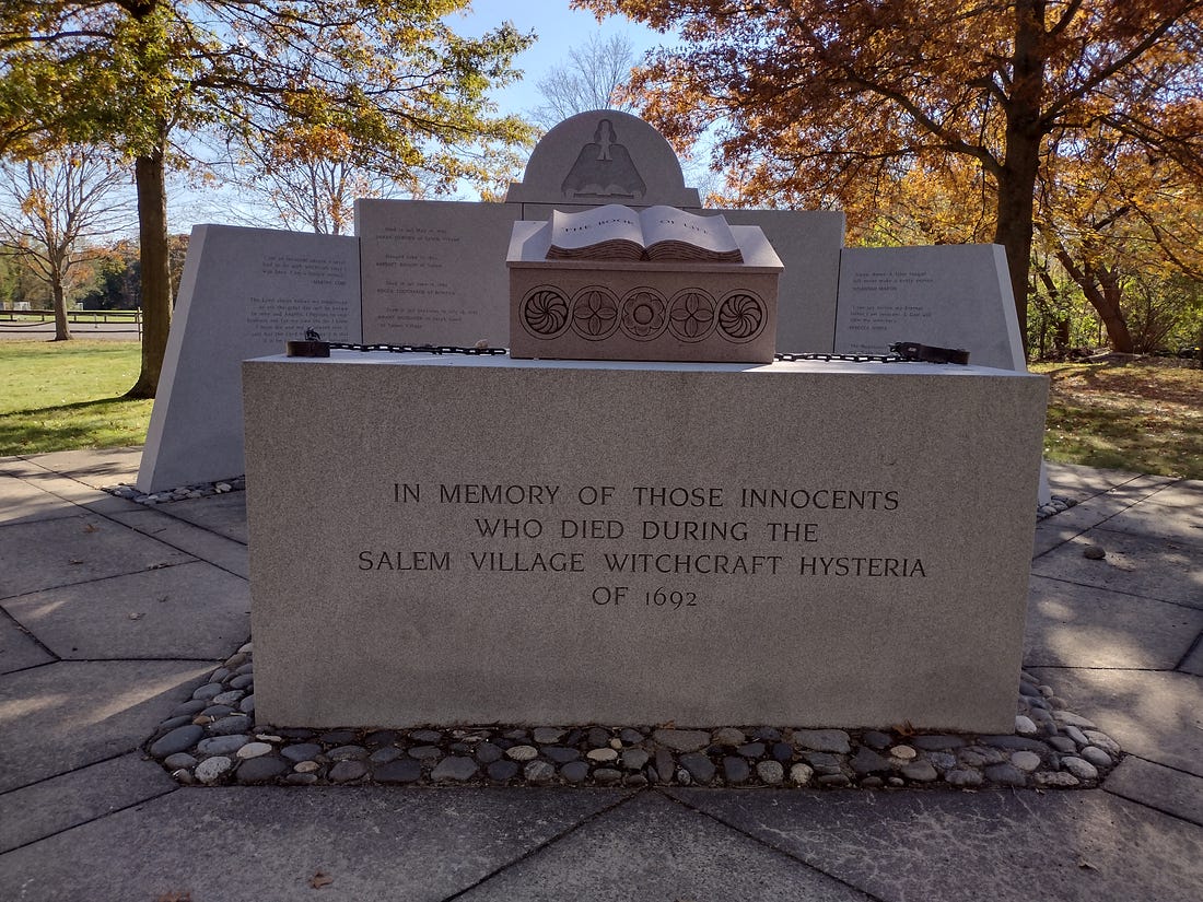 Salem Witch Trials Memorial Danvers