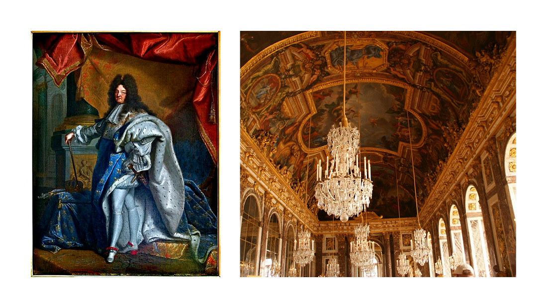 Soiree Louis XIV potrait and Versailles