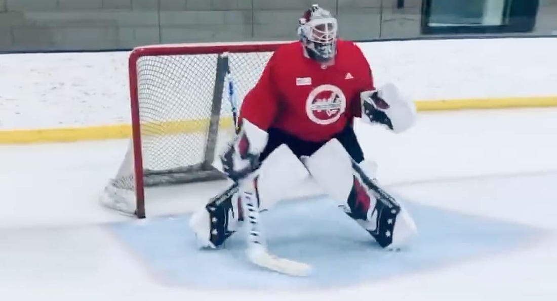 Henrik Lundqvist hits the ice for the first time since open-heart surgery:  'The best type of workday!'