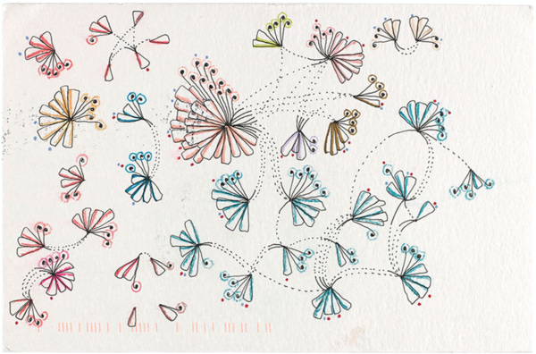 "A Week of Laughter" from Dear Data, a project in data as art. Beautiful.