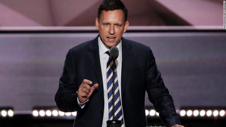 Peter Thiel disrupts Silicon Valley with RNC speech