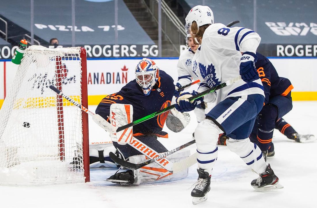 Leafs survive run of penalties to beat Oilers, stay perfect in Alberta |  The Star
