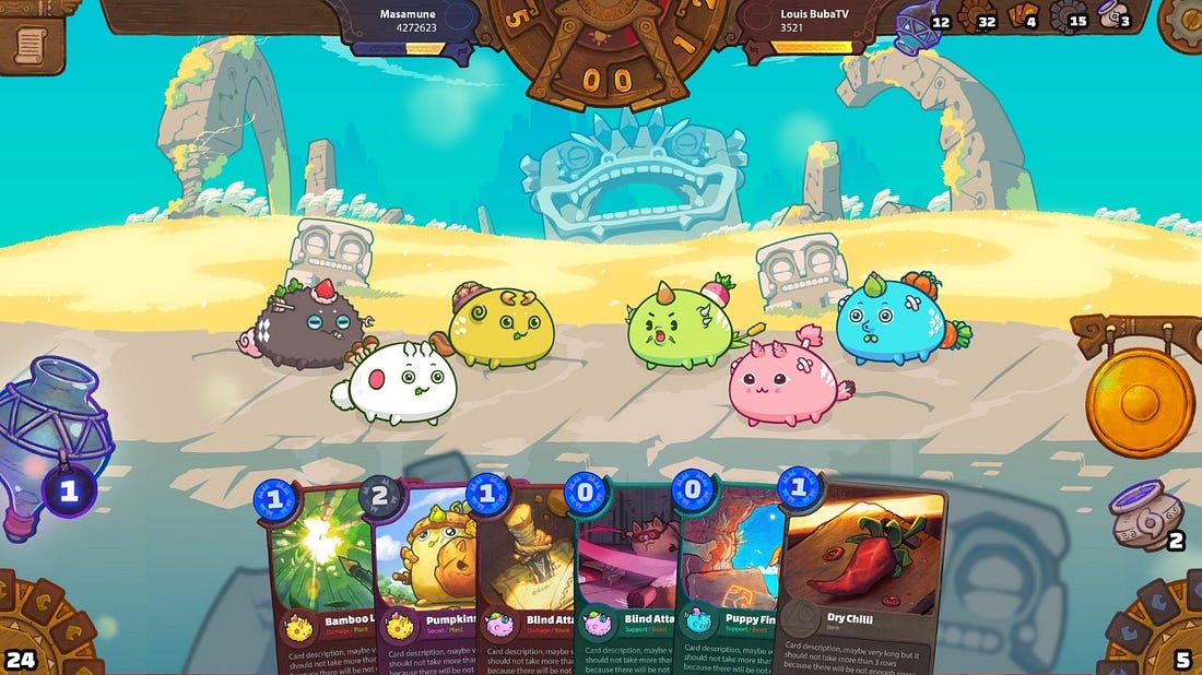 Axie Infinity gameplay play-to-earn