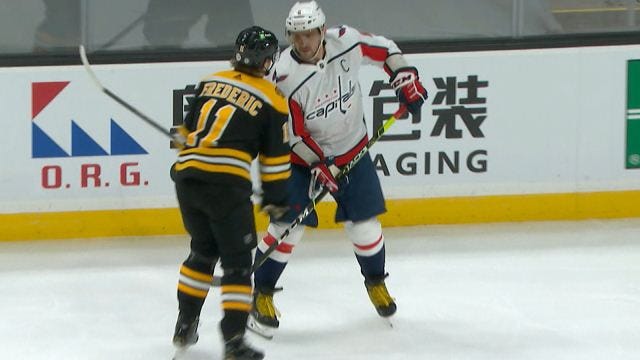 Alex Ovechkin fined $5,000 for spearing Bruins' Frederic