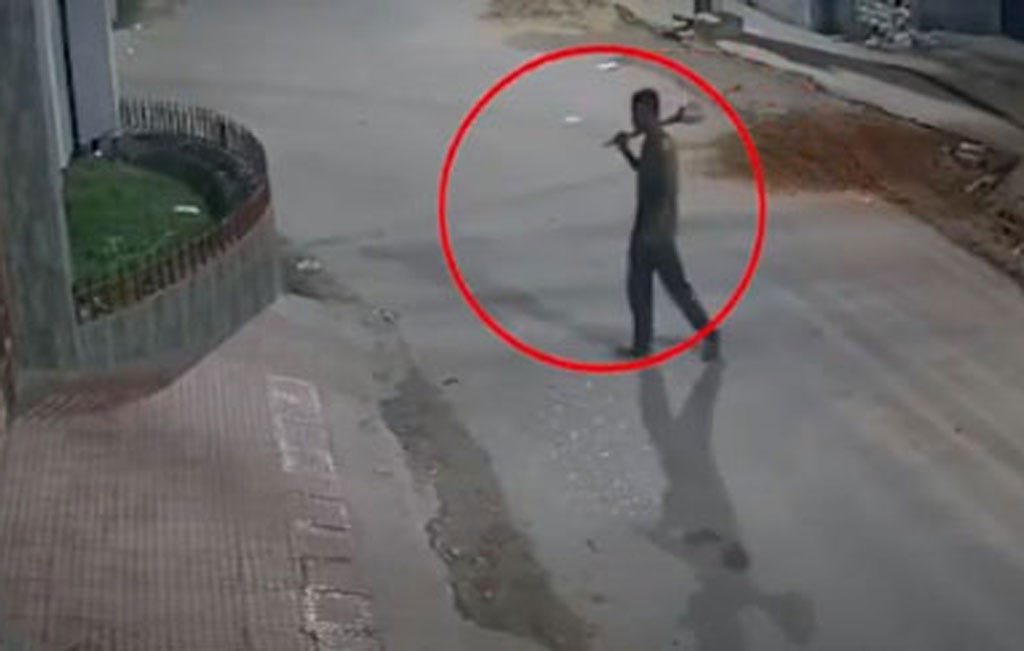 CCTV footage shows Iqbal
